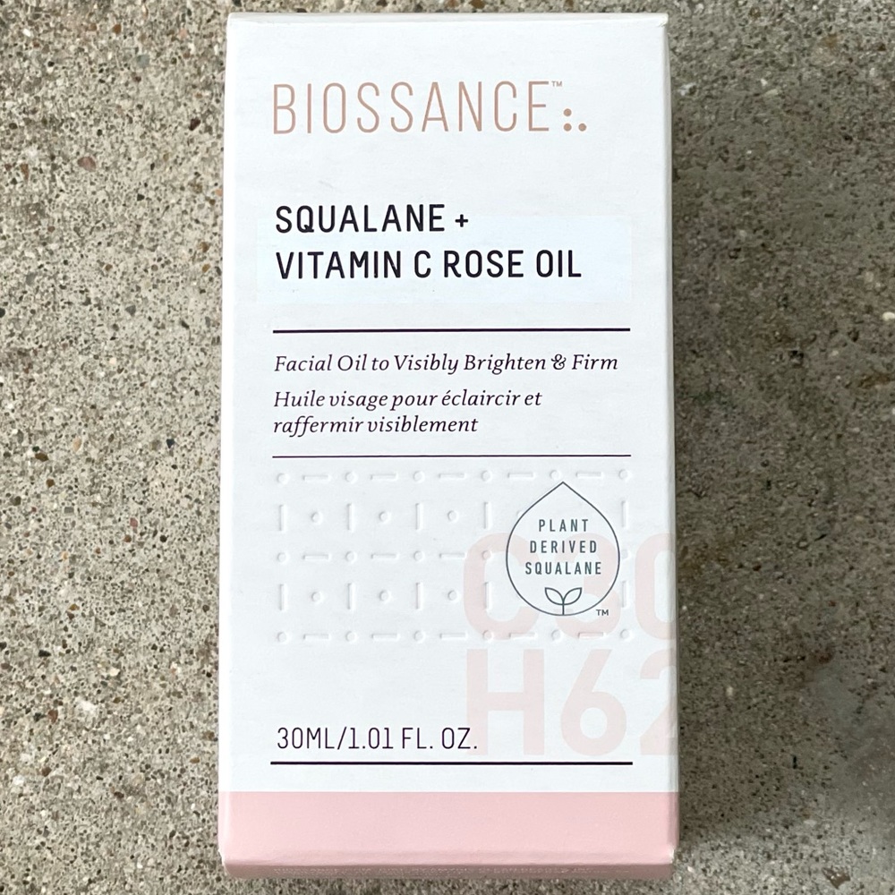 Biossance Squalane + Vitamin C Rose Firming Oil